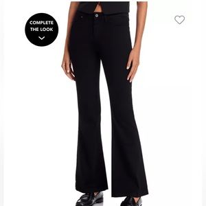 PAIGE Genevieve Black Flare Jeans